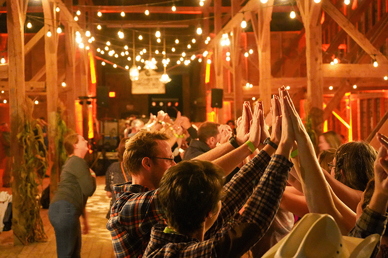 folks dancing at Harvest Dance